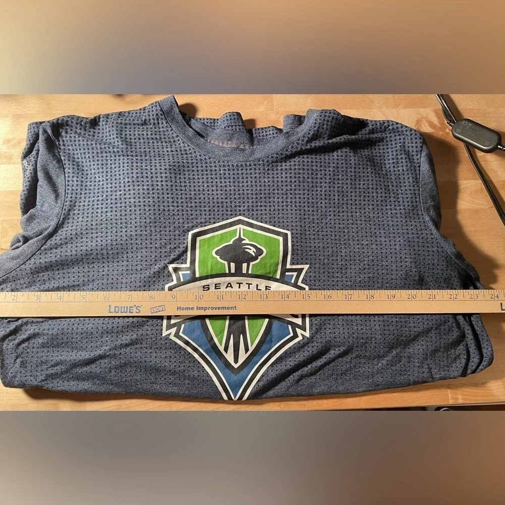 Adidas Seattle Sounders FC Navy Long Sleeve Shirt Size XXL